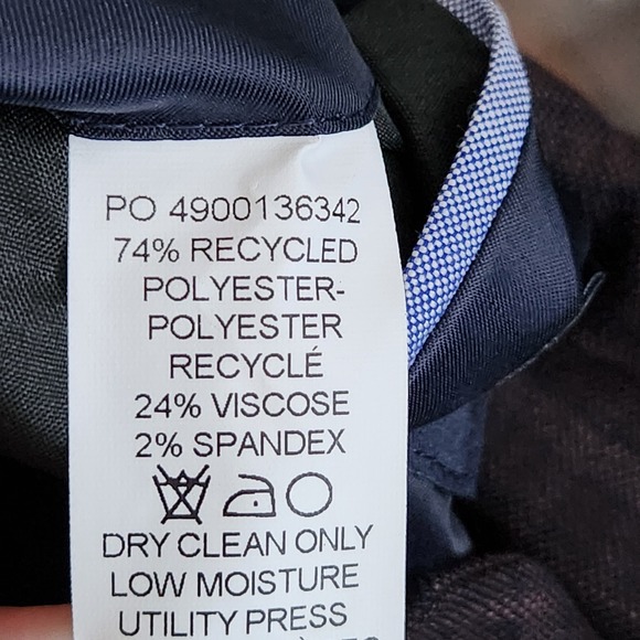 Tommy Hilfiger Conrad Sport Coat Mens 38S 38 Short Purple Plaid TH Flex Office - Picture 12 of 12